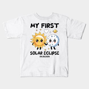 My First Solar Eclipse April 8 2024 Gift For Boys Girls Kids Kids T-Shirt